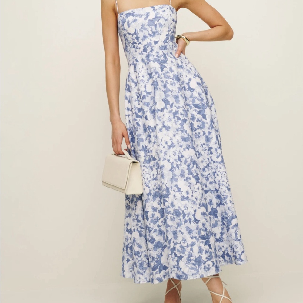 Monette Linen Dress- Reformation